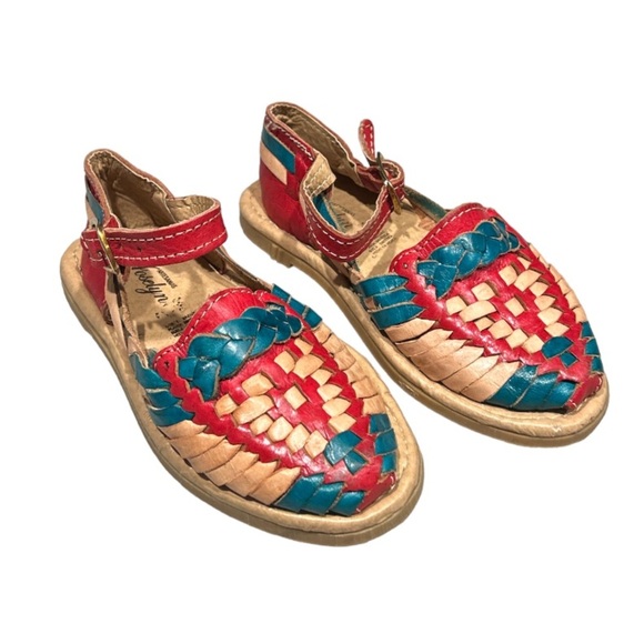 Kids Mexican Huaraches Leather Sandals - Picture 3 of 10